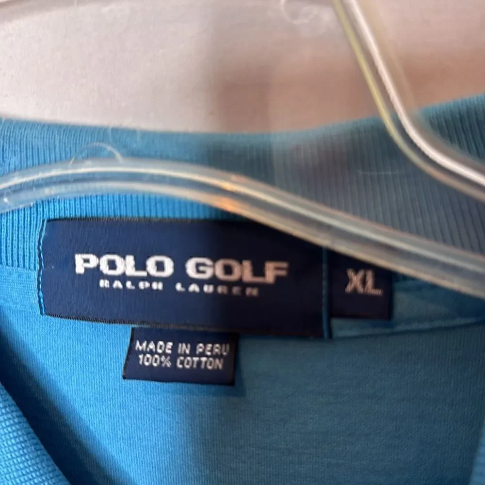Polo Golf Ralph Lauren Blue Colored Golf Shirt. Size XL.